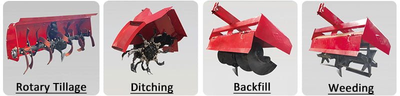 crawler tractor implements