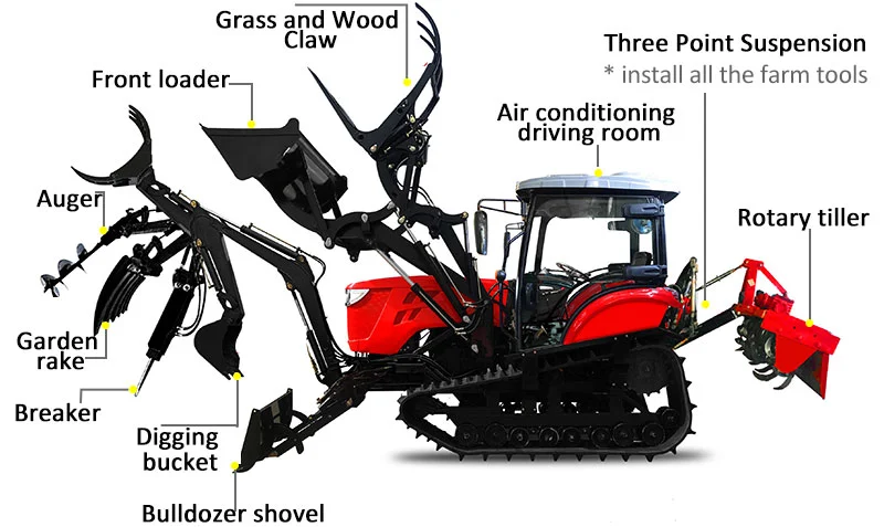 a crawler tractor