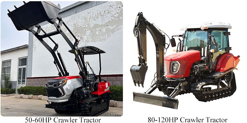 Small crawler tractor model