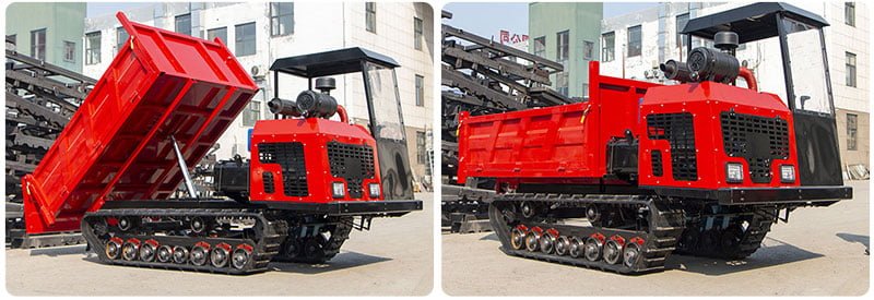 Crawler dumper truck
